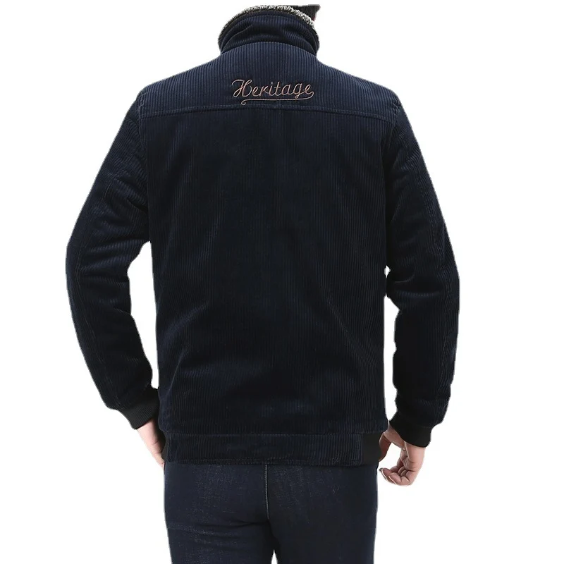 Herren Cord‑Fieldjacke mit kuscheliger Teddyfleece‑Innenlage und Stehkragen Drune