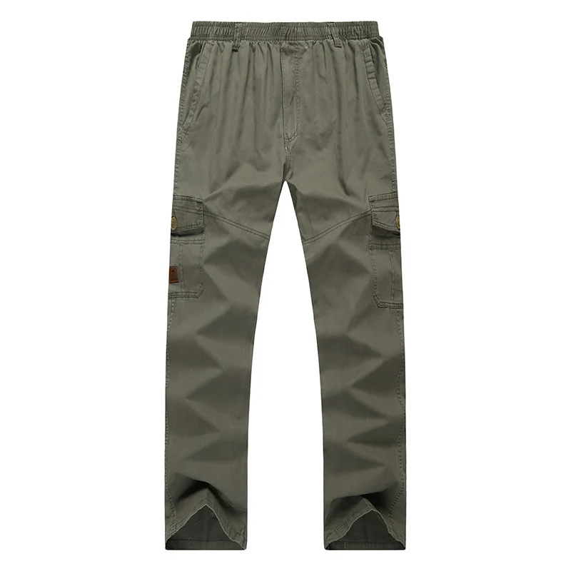 Herren Cargohose mit elastischem Bund, multifunktionalen Utility‑Taschen und geradem Schnitt Drune