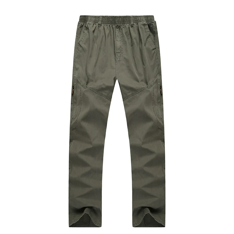 Herren Cargohose mit elastischem Bund, multifunktionalen Utility‑Taschen und geradem Schnitt Drune