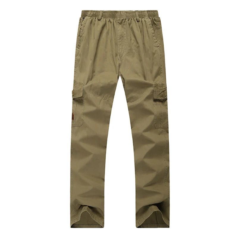 Herren Cargohose mit elastischem Bund, multifunktionalen Utility‑Taschen und geradem Schnitt Drune