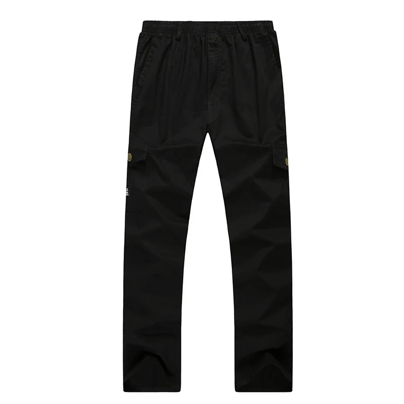 Herren Cargohose mit elastischem Bund, multifunktionalen Utility‑Taschen und geradem Schnitt Drune