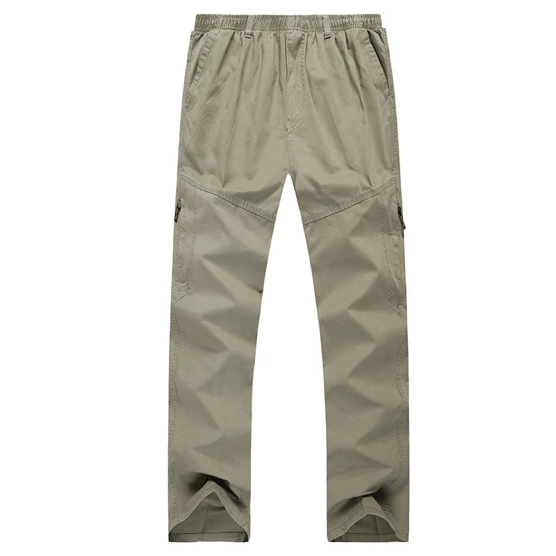 Herren Cargohose mit elastischem Bund, multifunktionalen Utility‑Taschen und geradem Schnitt Drune