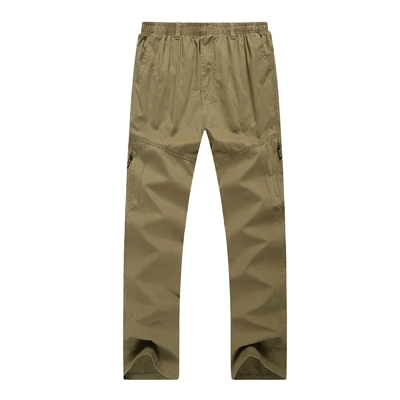 Herren Cargohose mit elastischem Bund, multifunktionalen Utility‑Taschen und geradem Schnitt Drune
