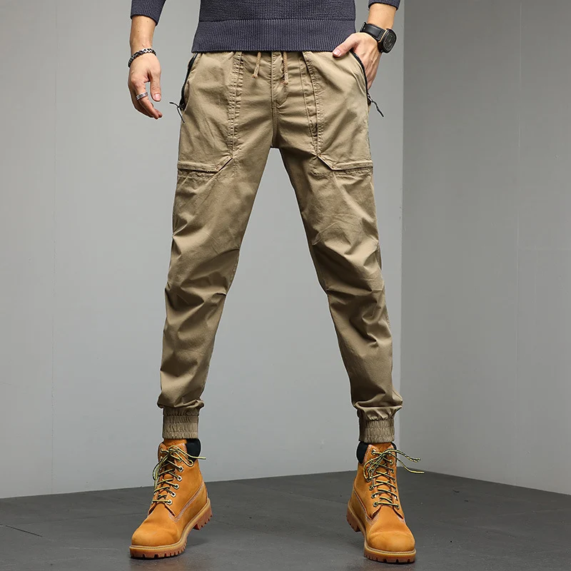 Herren Cargo-Joggerhose mit Utility-Taschen und elastischem Bündchen Drune