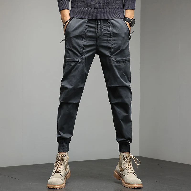 Herren Cargo-Joggerhose mit Utility-Taschen und elastischem Bündchen Drune