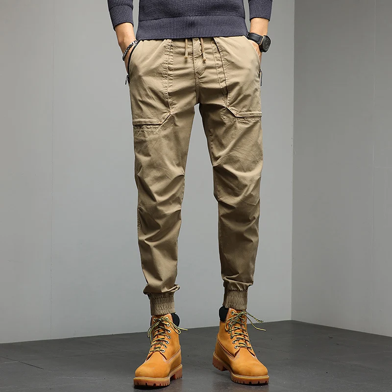 Herren Cargo-Joggerhose mit Utility-Taschen und elastischem Bündchen Drune
