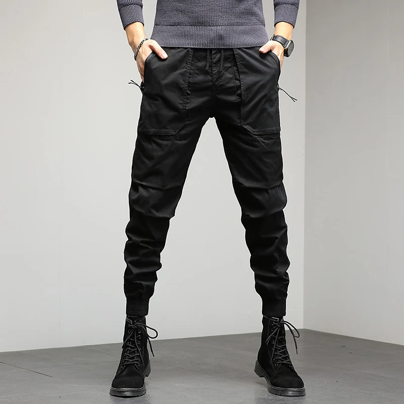 Herren Cargo-Joggerhose mit Utility-Taschen und elastischem Bündchen Drune