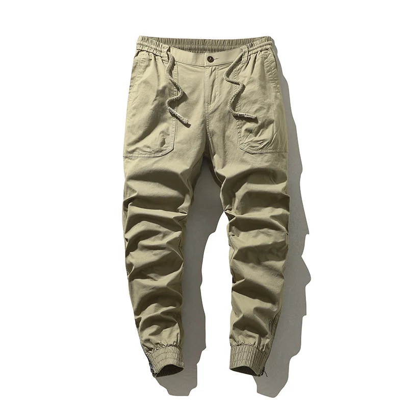 Herren Cargo-Joggerhose mit elastischem Saum, Tunnelzug und Utility-Pattentaschen Drune