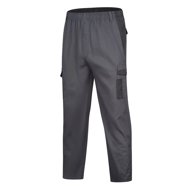 Herren Cargo-Freizeithose mit elastischem Bund, Mehrfach‑Taschen und Mesh‑Einsätzen Drune