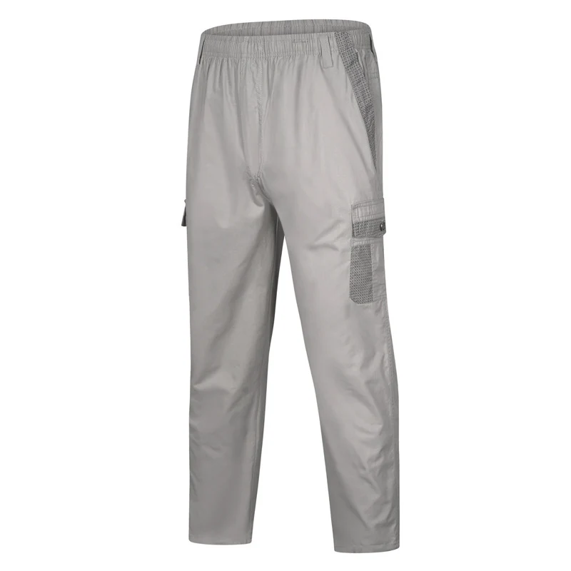 Herren Cargo-Freizeithose mit elastischem Bund, Mehrfach‑Taschen und Mesh‑Einsätzen Drune