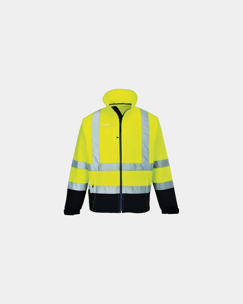Softshelljacke bicolor Hi-Vis zum Personalisieren