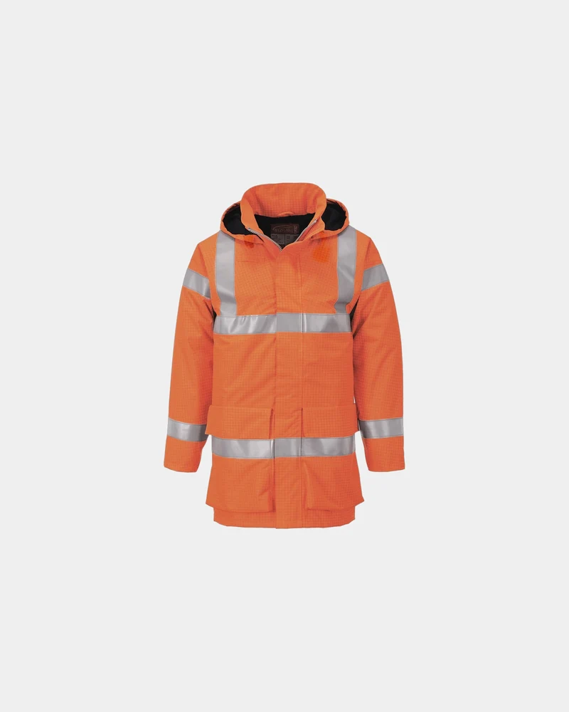 Regenjacke hi-vis zum Personalisieren