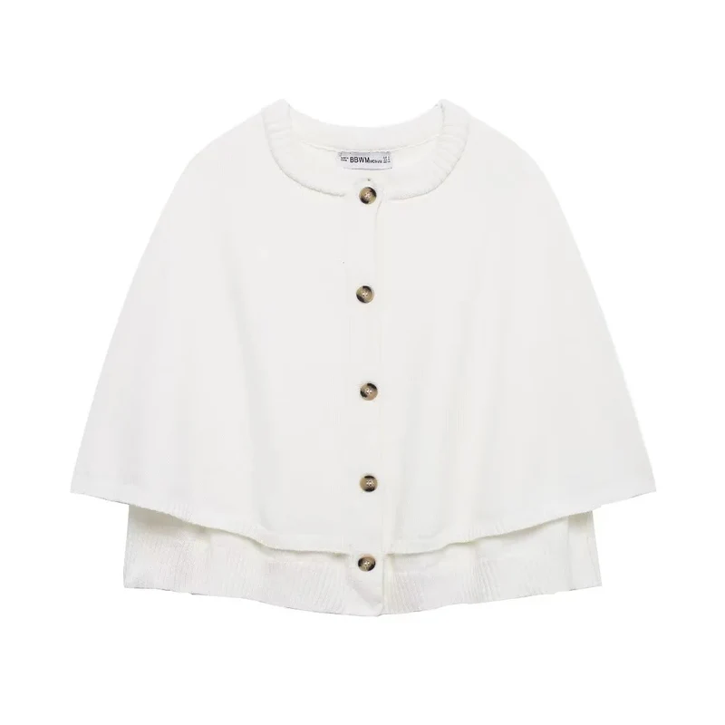 Damen Wolle Umhangjacke Drune