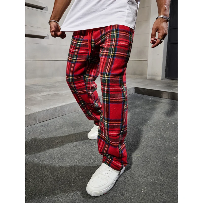 Herren Karierte Freizeithose Drune
