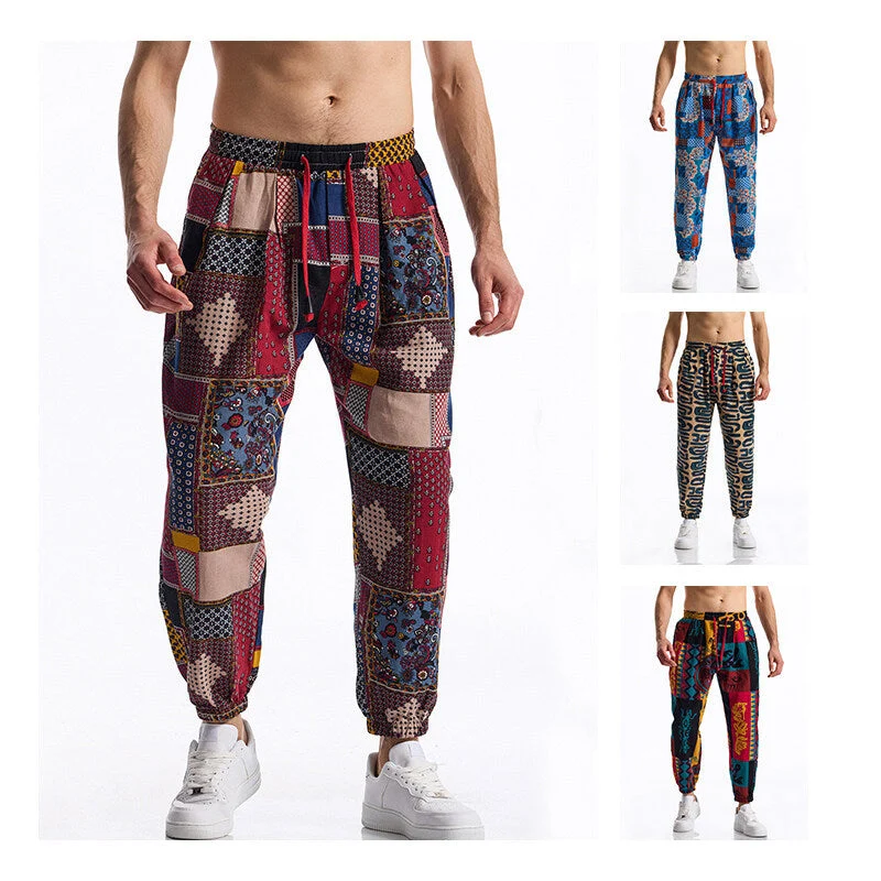 Herren Jogginghose mit modernem Patchwork-Design Drune