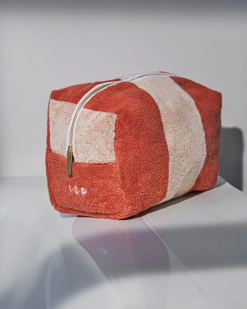 Kosmetiktasche Bio-Baumwolle La Handtuch Paris Riviera zum Personalisieren
