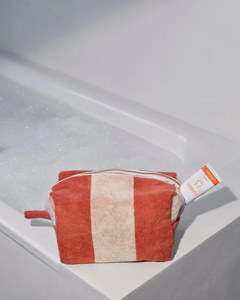 Kosmetiktasche Bio-Baumwolle La Handtuch Paris Riviera zum Personalisieren