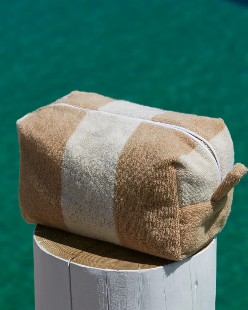 Kosmetiktasche Bio-Baumwolle La Handtuch Paris Riviera zum Personalisieren