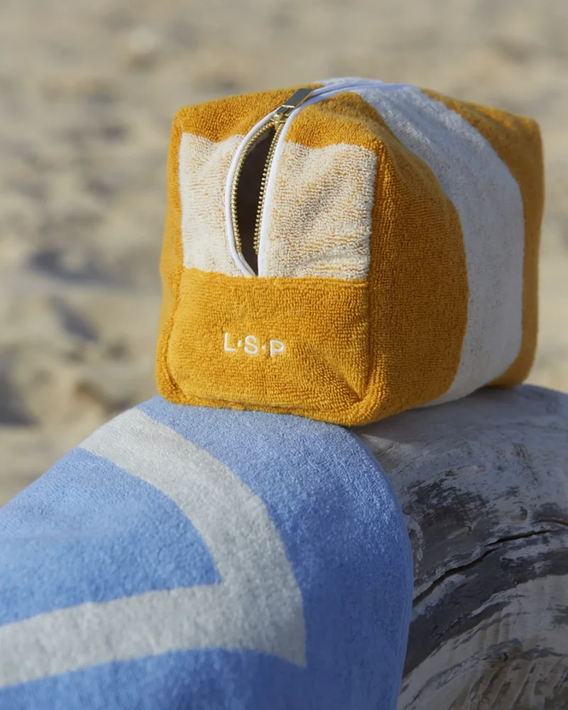 Kosmetiktasche Bio-Baumwolle La Handtuch Paris Riviera zum Personalisieren