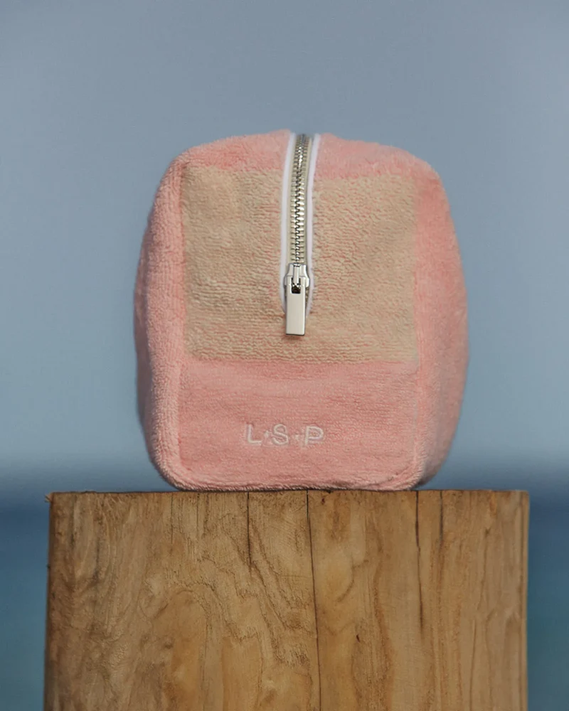 Kosmetiktasche Bio-Baumwolle La Handtuch Paris Riviera zum Personalisieren