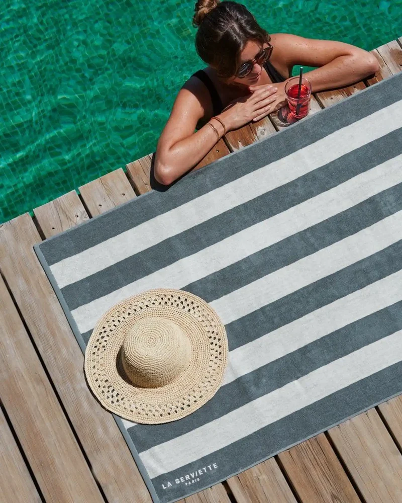 Handtuch für den Strand 90x170 La Handtuch Paris zum Personalisieren