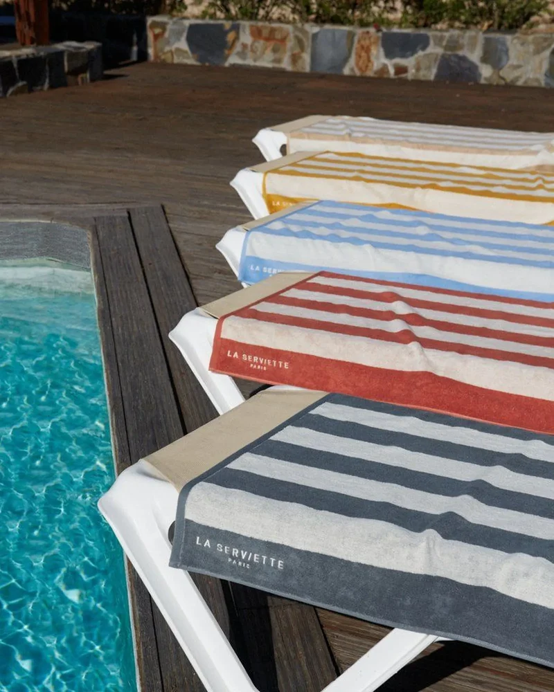 Handtuch für den Strand 90x170 La Handtuch Paris zum Personalisieren