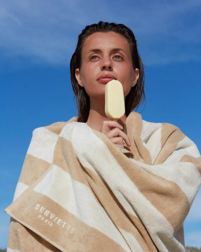 Handtuch für den Strand 90x170 La Handtuch Paris zum Personalisieren