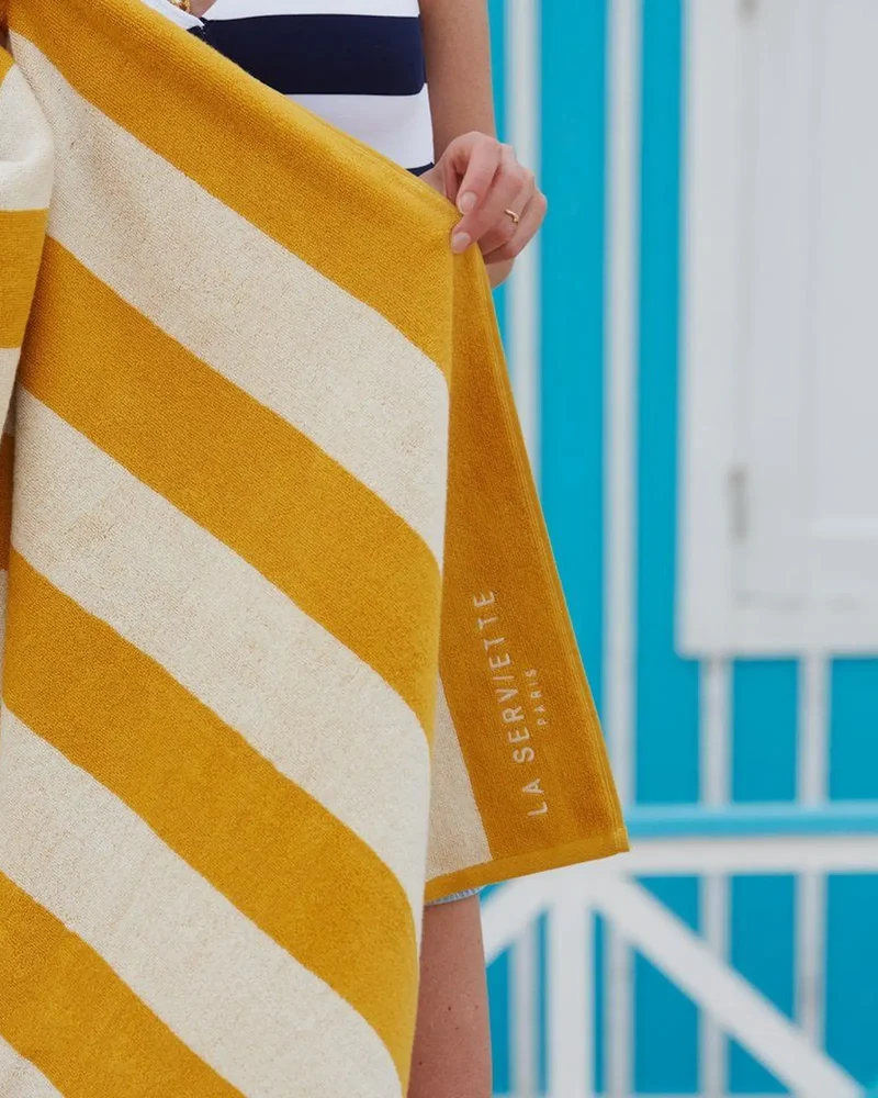 Handtuch für den Strand 90x170 La Handtuch Paris zum Personalisieren
