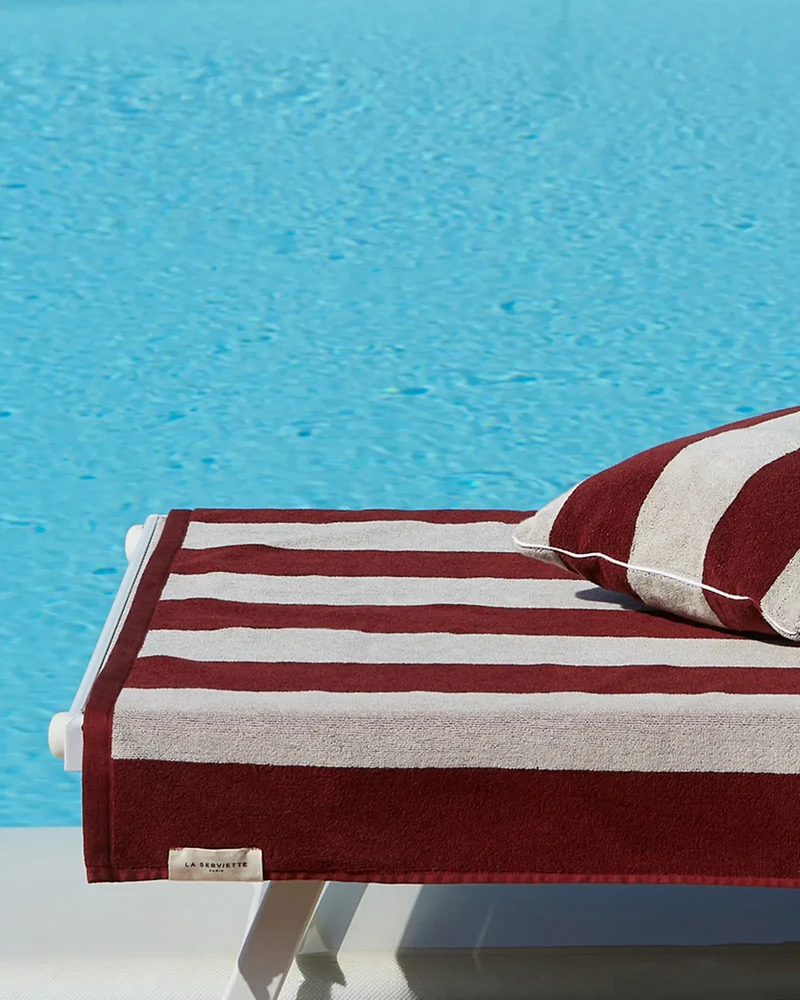 Handtuch 90x200 cm Rayures Riviera zum Personalisieren