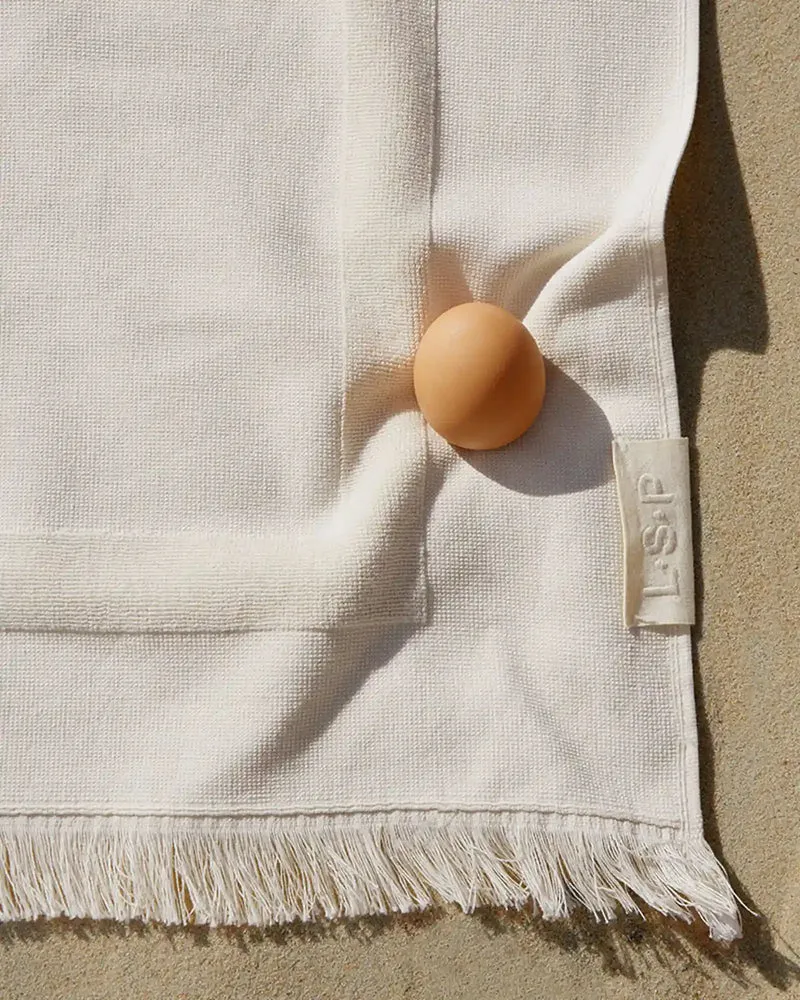 Strandtuch bi-Material 90x200 La Handtuch Paris zum Personalisieren