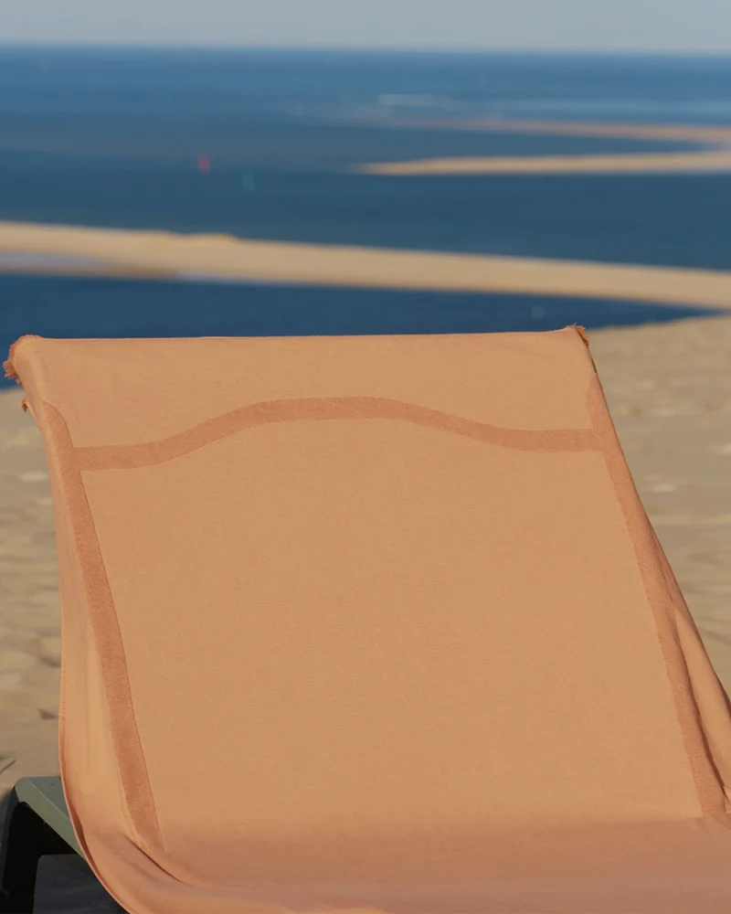 Strandtuch bi-Material 90x200 La Handtuch Paris zum Personalisieren