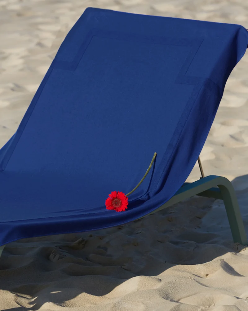 Strandtuch bi-Material 90x200 La Handtuch Paris zum Personalisieren