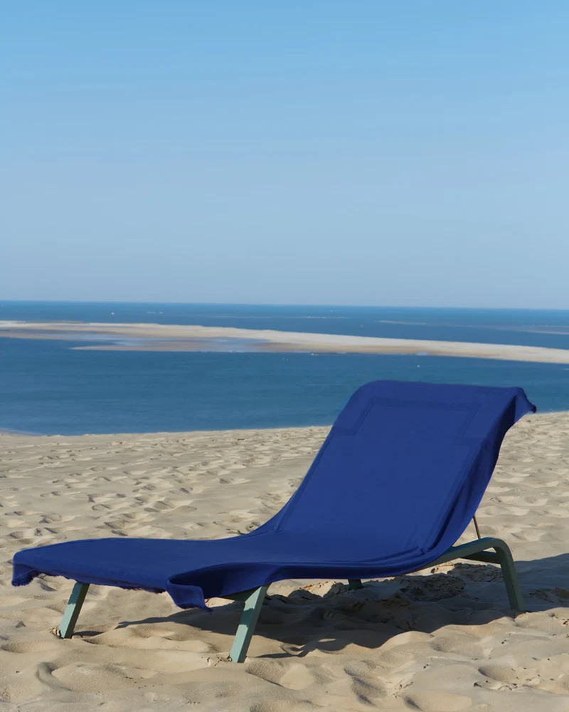 Strandtuch bi-Material 90x200 La Handtuch Paris zum Personalisieren
