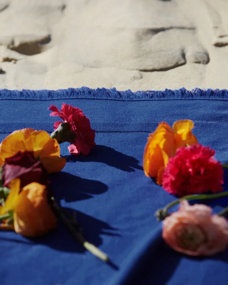 Strandtuch bi-Material 90x200 La Handtuch Paris zum Personalisieren