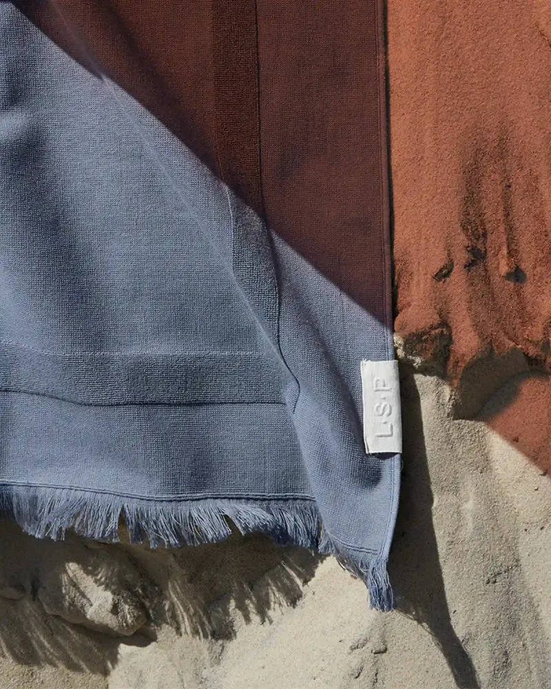 Strandtuch bi-Material 90x200 La Handtuch Paris zum Personalisieren