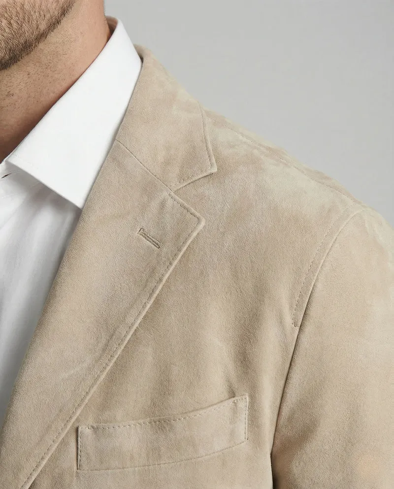 Veloursleder Sakko Elegant Herren