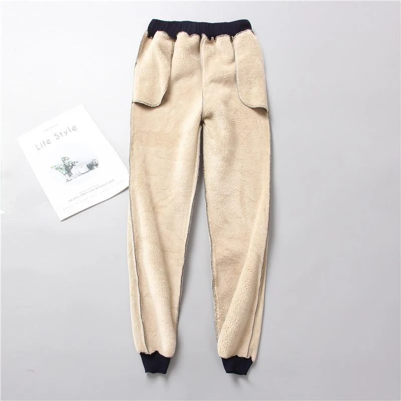 Damen nan gefütterte Therm-Jogginghose mit Kordelzug, seitlichen Eingrifftaschen und schmalem Bein Drune