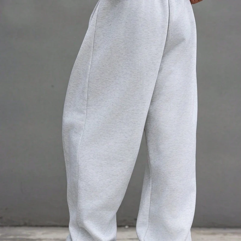 Herren Weite Baggy-Jogginghose mit elastischem Bund, Tunnelzug & extra langem Bein Drune