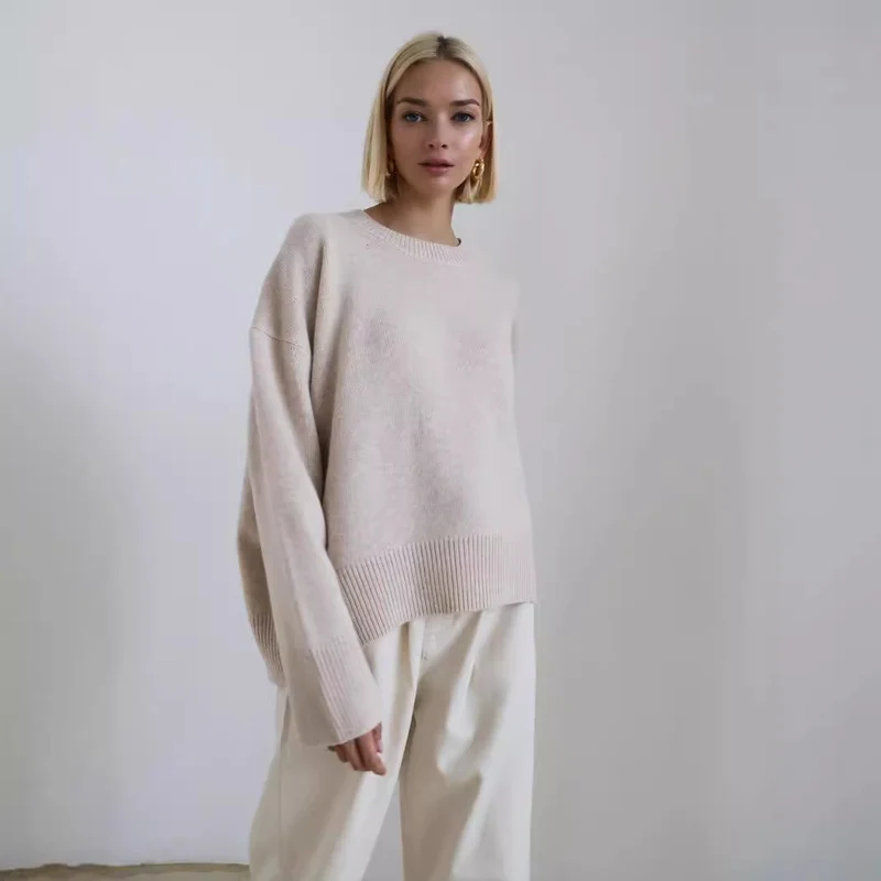Damen Oversized Pullover mit weichem Feinstrick Drune