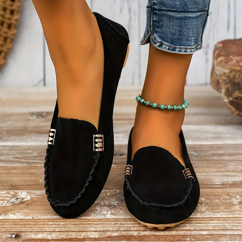 Lars Leichtgewicht Wildlederschuhe mit rutschfester flacher Sohle Drune