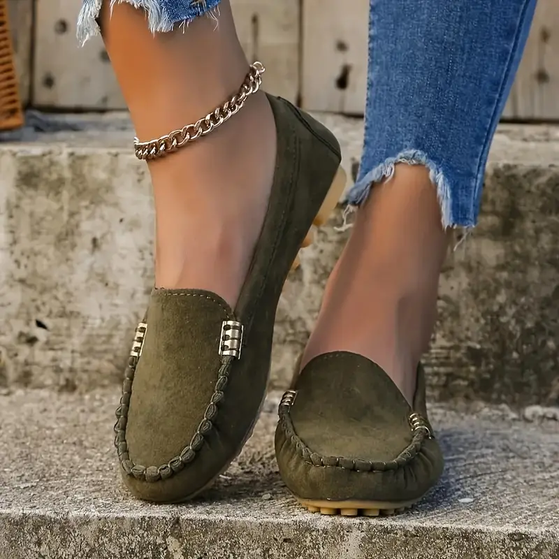 Lars Leichtgewicht Wildlederschuhe mit rutschfester flacher Sohle Drune
