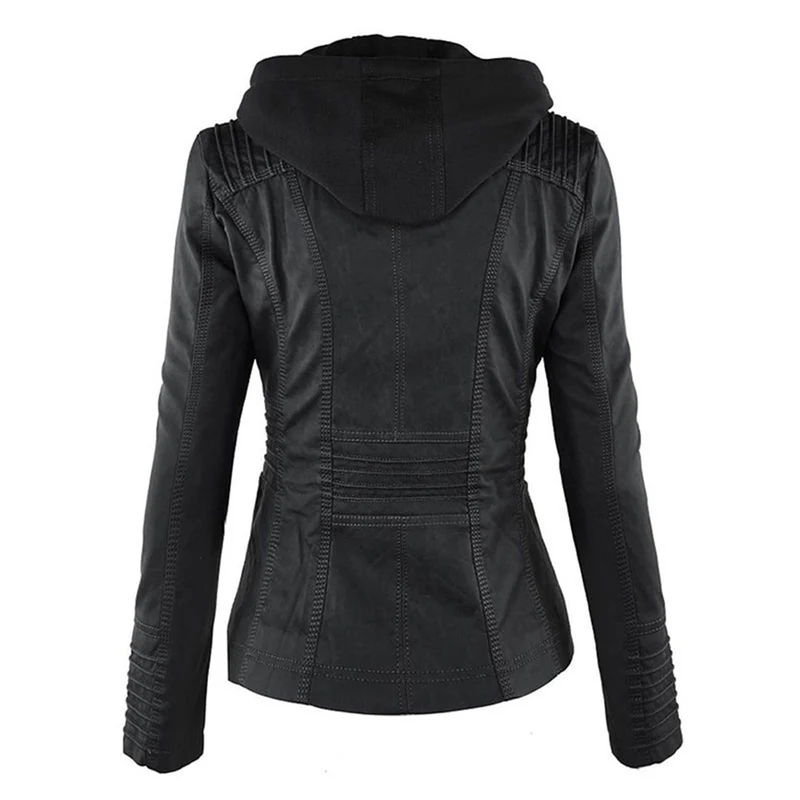 Drune | Bikerjacke Mit Kapuze Für Damen - Winter