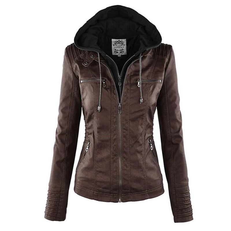 Drune | Bikerjacke Mit Kapuze Für Damen - Winter