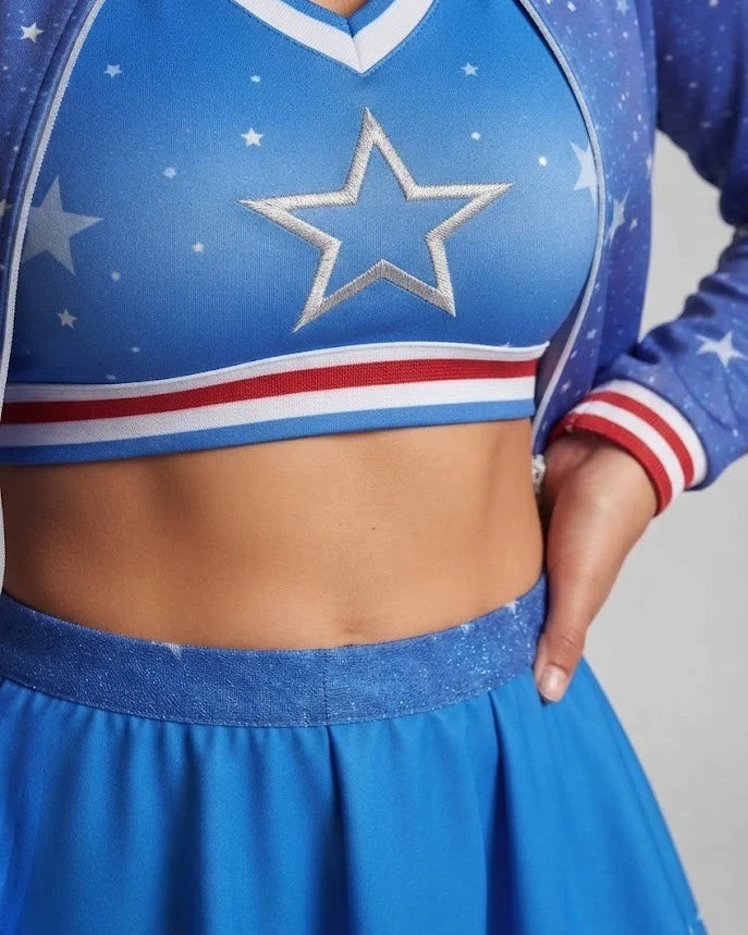 Damen Cheerleader Outfit Drune