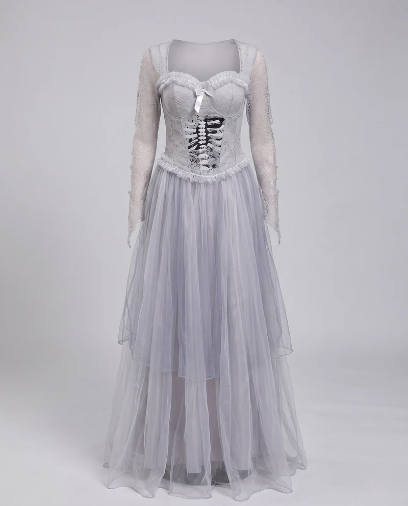 Frauen elegantes Hochzeitskleid Drune