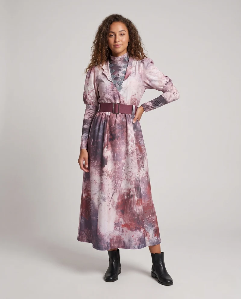 Frauen Mode Statement Kleid Drune