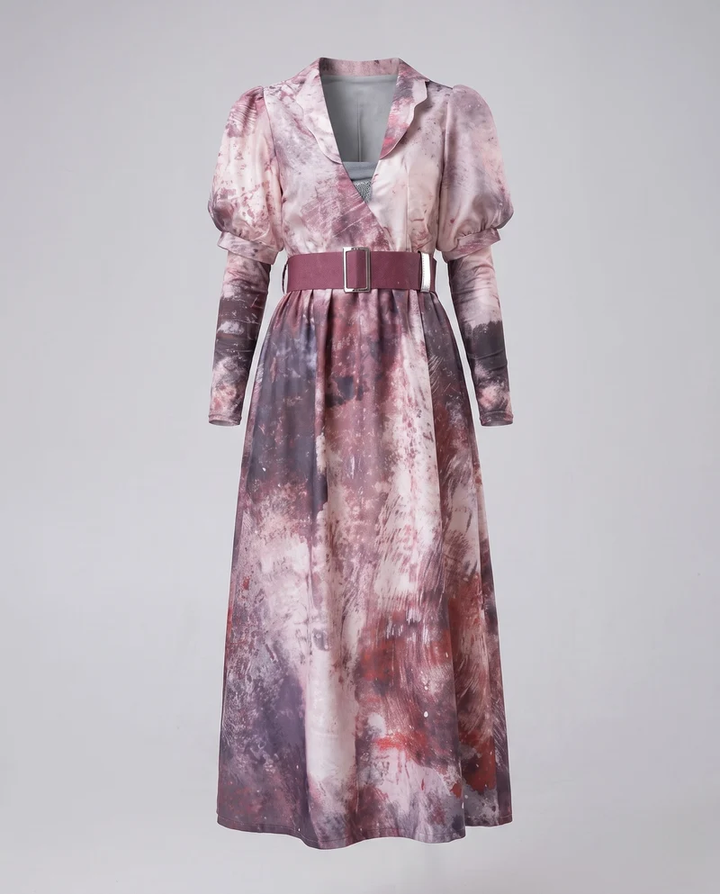 Frauen Mode Statement Kleid Drune