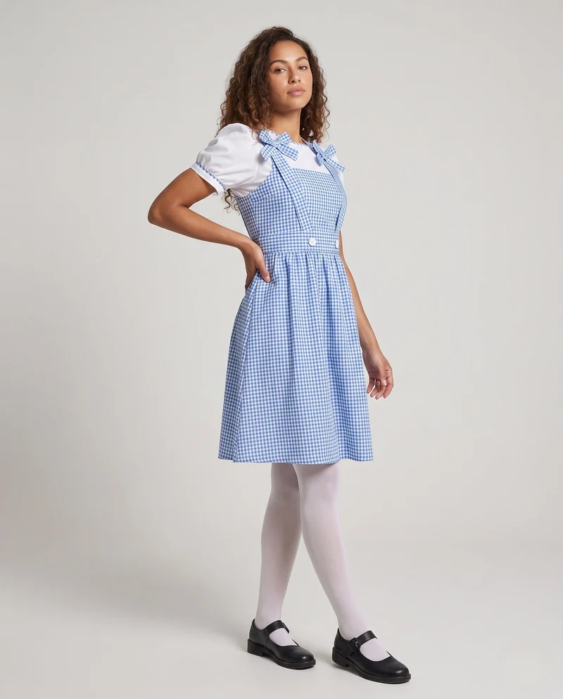 Damen Freizeitkleid mit kariertem Muster Drune