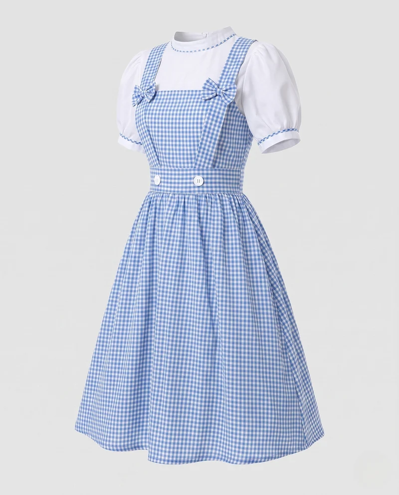 Damen Freizeitkleid mit kariertem Muster Drune