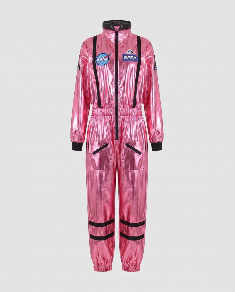 Damen futuristischer Glanz Raumanzug Drune